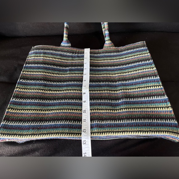 Large Tote Bag Colorful Pattern - Picture 5 of 9